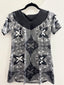 LE NORA V NECK GIRLS DRESS