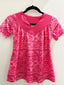 LE NORA V NECK GIRLS DRESS