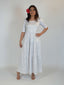 TE APA TIERED DRESS - MOTHER OF PEARL