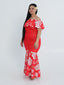 MATAIO MERMAID SCRUNCHED DRESS
