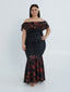 MATAIO MERMAID SCRUNCHED DRESS