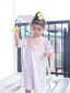 LE NORA V NECK GIRLS DRESS