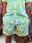 KAMATA 2.0 GREEN & BLUE MENS BEACH SHORTS
