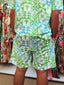 KAMATA 2.0 GREEN & BLUE MENS BEACH SHORTS