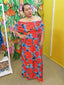 LAKAU OFF SHOULDER DRESS