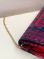 LE REIGN FOLD CLUTCH MAROON