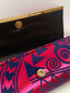 LE REIGN FOLD CLUTCH MAROON
