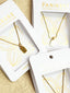 GAGANA 18K GOLD PLATED LETTER CHAIN