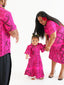 IOLANA PINK ILA KEYHOLE GIRLS DRESS