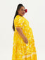 TE APA YELLOW BABYDOLL MIDI DRESS