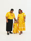 TE APA YELLOW BABYDOLL MIDI DRESS