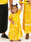 TE APA YELLOW ILA KEYHOLE GIRLS DRESS