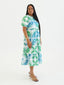HULITIA BLUE BABYDOLL MIDI DRESS