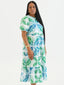 HULITIA BLUE BABYDOLL MIDI DRESS