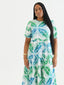 HULITIA BLUE BABYDOLL MIDI DRESS