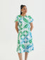 HULITIA BLUE ILA KEYHOLE GIRLS DRESS
