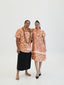 TE APA BROWN ILA KEYHOLE MIDI DRESS