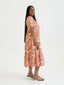 TE APA BROWN BABYDOLL MIDI DRESS