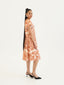 TE APA BROWN ILA KEYHOLE MIDI DRESS