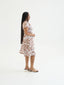 TIMENA BROWN ILA KEYHOLE MIDI DRESS