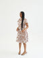 TIMENA BROWN ILA KEYHOLE MIDI DRESS