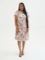 TIMENA BROWN ILA KEYHOLE MIDI DRESS