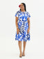 KAMATA BLUE ILA KEYHOLE GIRLS DRESS