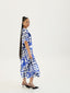 KAMATA BLUE BABYDOLL MIDI DRESS