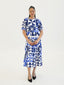 KAMATA BLUE BABYDOLL MIDI DRESS