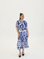 KAMATA BLUE BABYDOLL MIDI DRESS