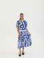 KAMATA BLUE BABYDOLL MIDI DRESS