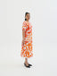 KAMATA ORANGE BABYDOLL MIDI DRESS