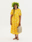 TE APA YELLOW BABYDOLL MIDI DRESS