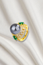 XALOA PEARL GOLD PLATED RING