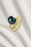 ZALOA PEARL GOLD PLATED RING
