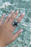 TOLOHE TAHITIAN 18K SILVER PEARL JEWELLERY SET