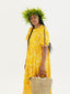 TE APA YELLOW BABYDOLL MIDI DRESS