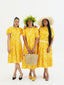 TE APA YELLOW ILA KEYHOLE MIDI DRESS