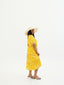 TE APA YELLOW BABYDOLL MIDI DRESS