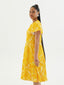 TE APA YELLOW ILA KEYHOLE GIRLS DRESS