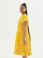 TE APA YELLOW ILA KEYHOLE MIDI DRESS