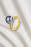 SALOA PEARL GOLD PLATED RING