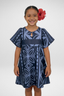 IOLANA GREY ILA KEYHOLE GIRLS DRESS