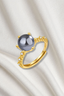 WALOA PEARL GOLD PLATED RING