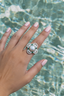 SOLOHE TAHITIAN 18K SILVER PEARL JEWELLERY SET