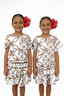 TIMENA BROWN BABYDOLL GIRLS DRESS