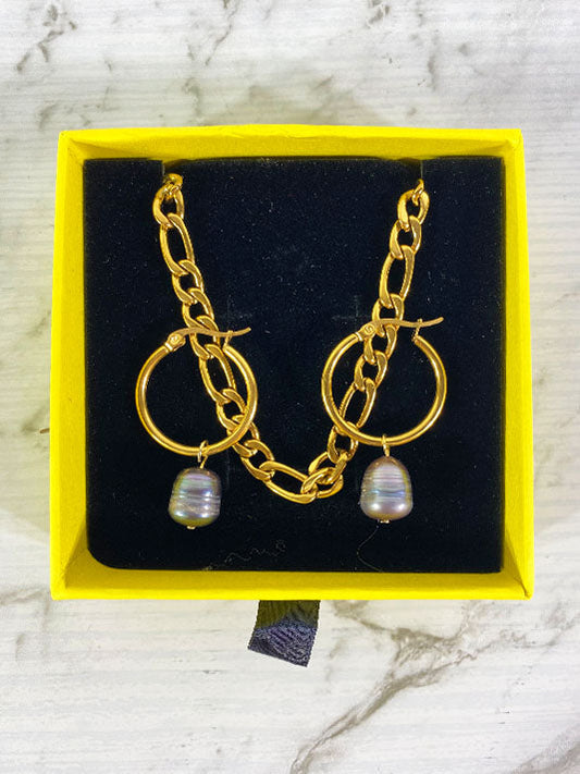 Lilly Figaro Lux 14k Chain Jewellery Box Set