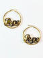 PEPE GOLD FILLED HOOP EARRINGS