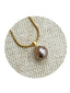 HILO 18K PEARL PENDANT SNAKE CHAIN
