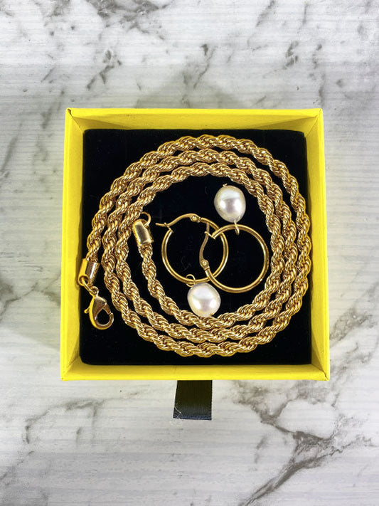 Olivia Rope Chain 14K Lux Jewellery Box Set